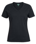 C of C Ladies V Neck Tee - Black