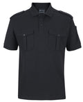 JB's S/S 250 Epaulette Polo - Black