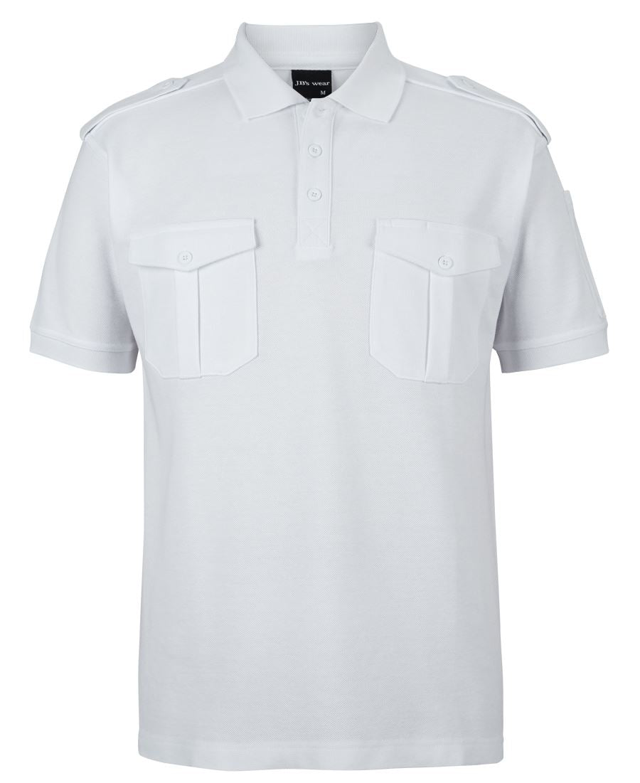 JB's S/S 250 Epaulette Polo - Black