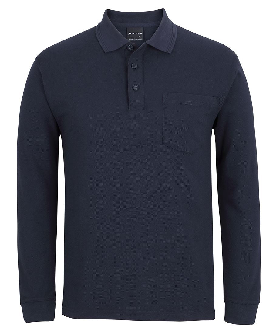 JB's 210 L/S Pocket Polo - Black
