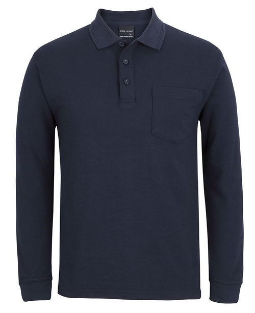JB's 210 L/S Pocket Polo - Black