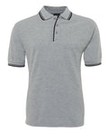JB's Contrast Polo - 13% Marle/Black