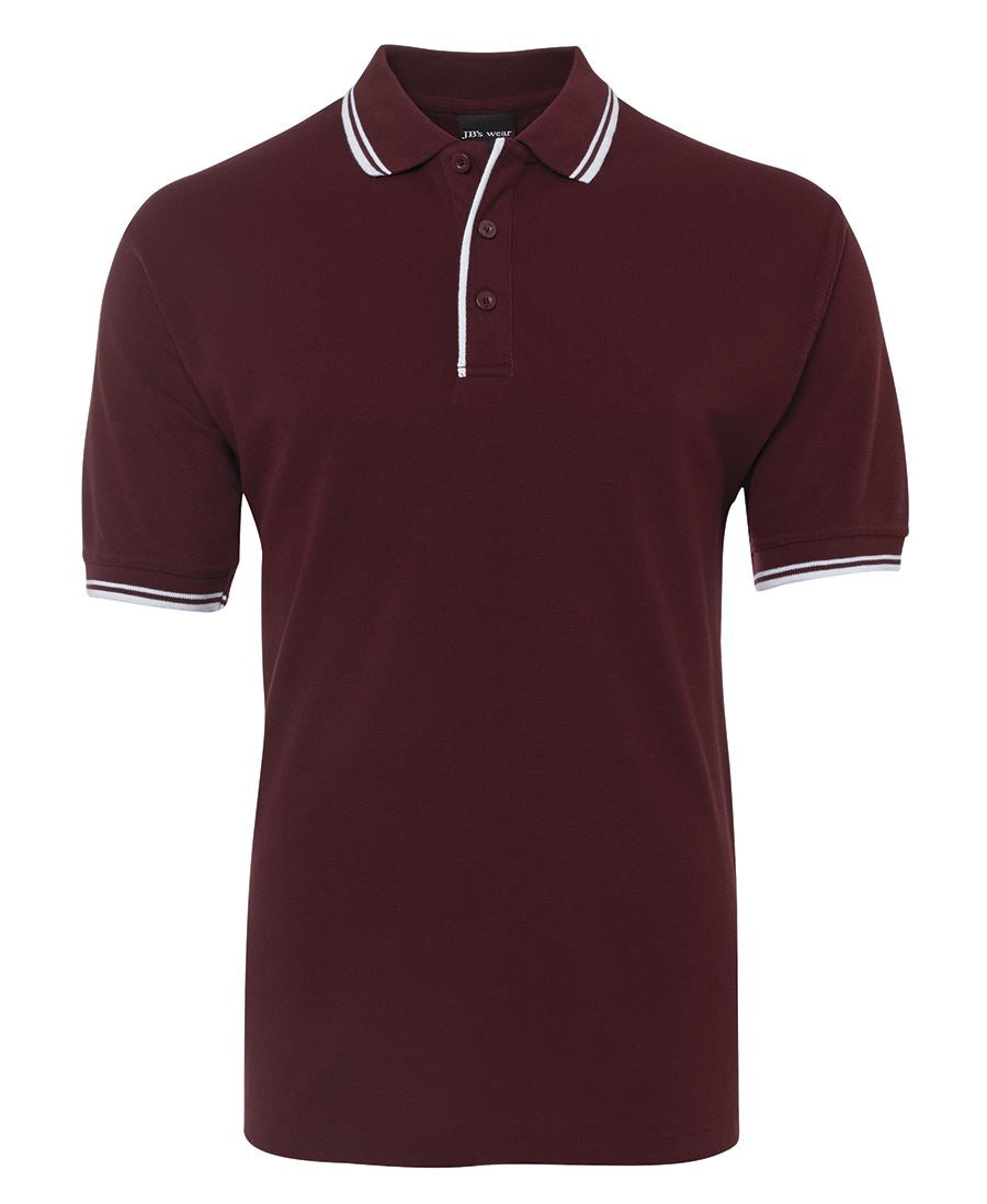 JB's Contrast Polo - 13% Marle/Black