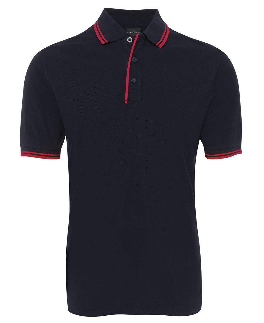 JB's Contrast Polo - 13% Marle/Black