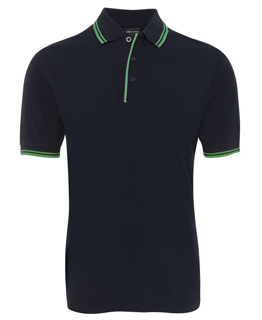 JB's Contrast Polo - 13% Marle/Black