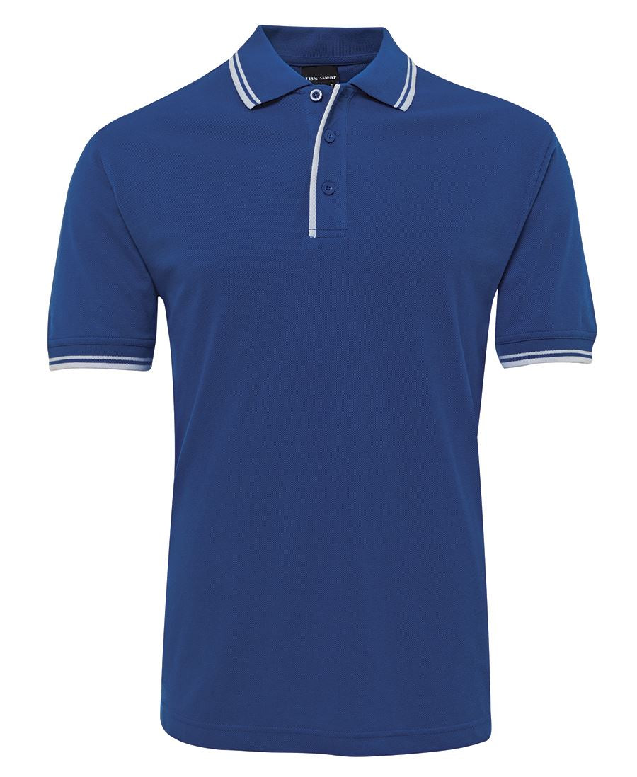JB's Contrast Polo - Black/Aqua