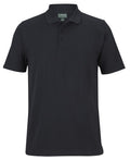 C of C Cotton S/S Stretch Polo - Black