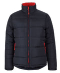 JB's Puffer Contrast Jacket - Black/Red