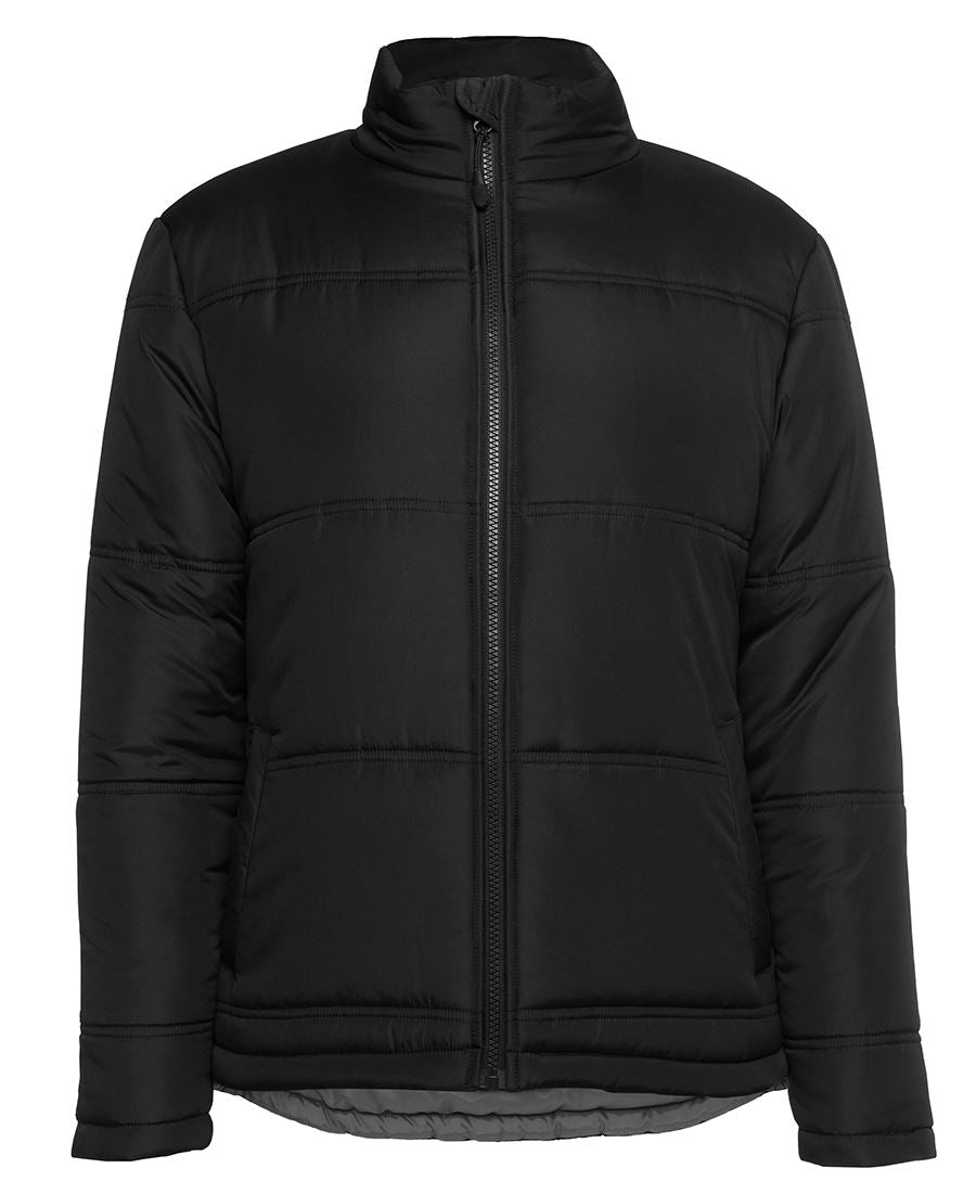 JB's Ladies Adv Puffer Jacket - Black/Grey