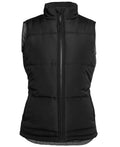 JB's Ladies Adv Puffer Vest - Black/Grey