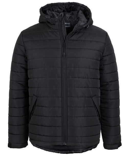 JB's Hooded Puffer Jacket - Black