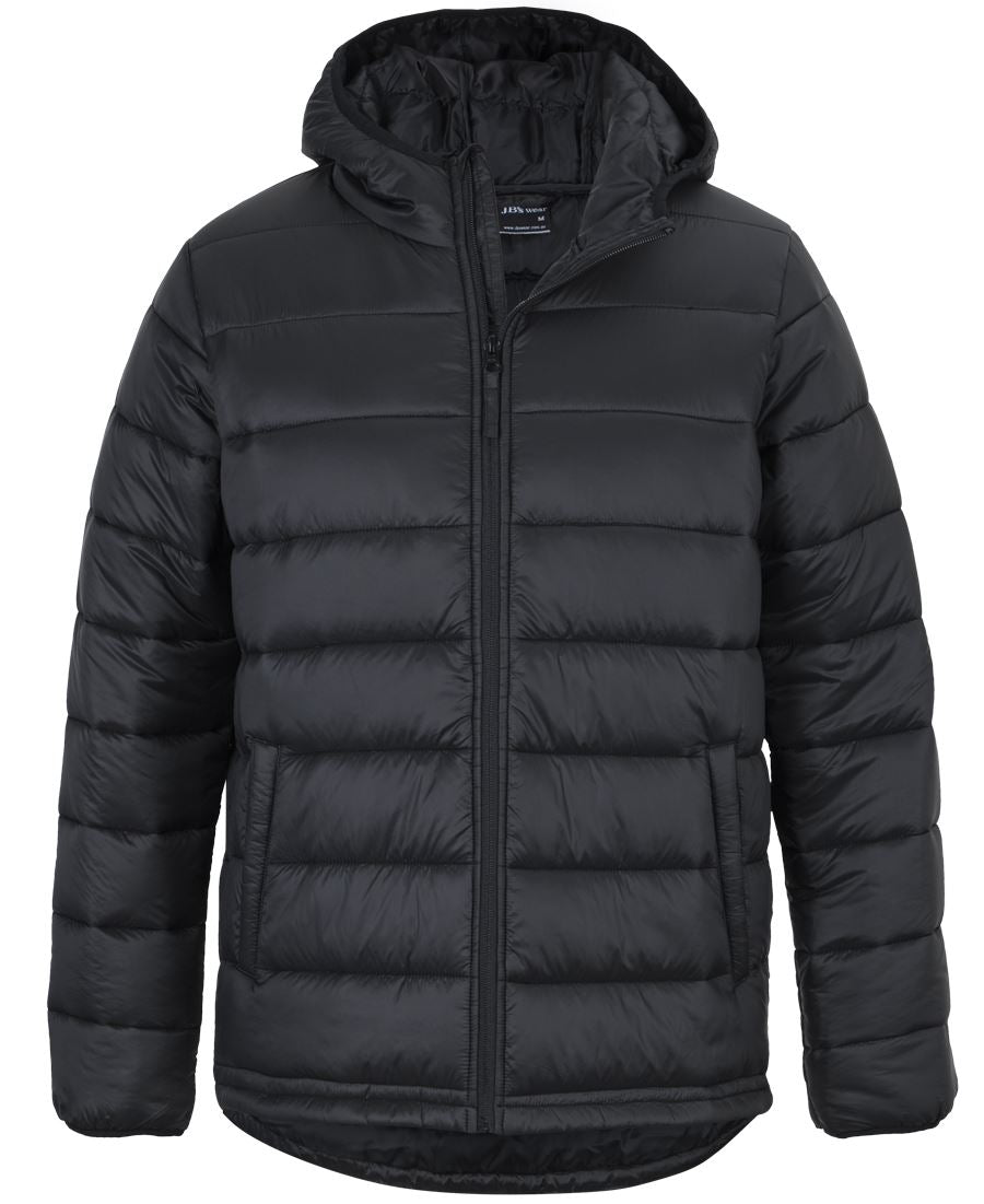 JB's Urban Hooded Puffer Jacket - Black