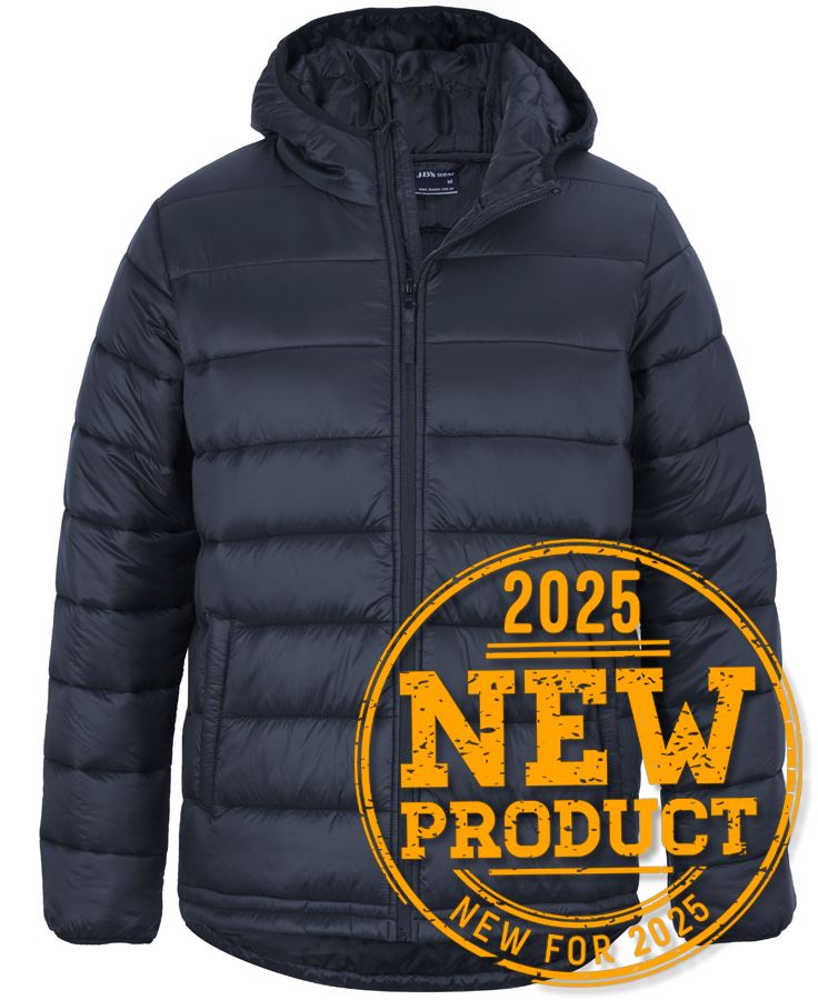 JB's Urban Hooded Puffer Jacket - Black