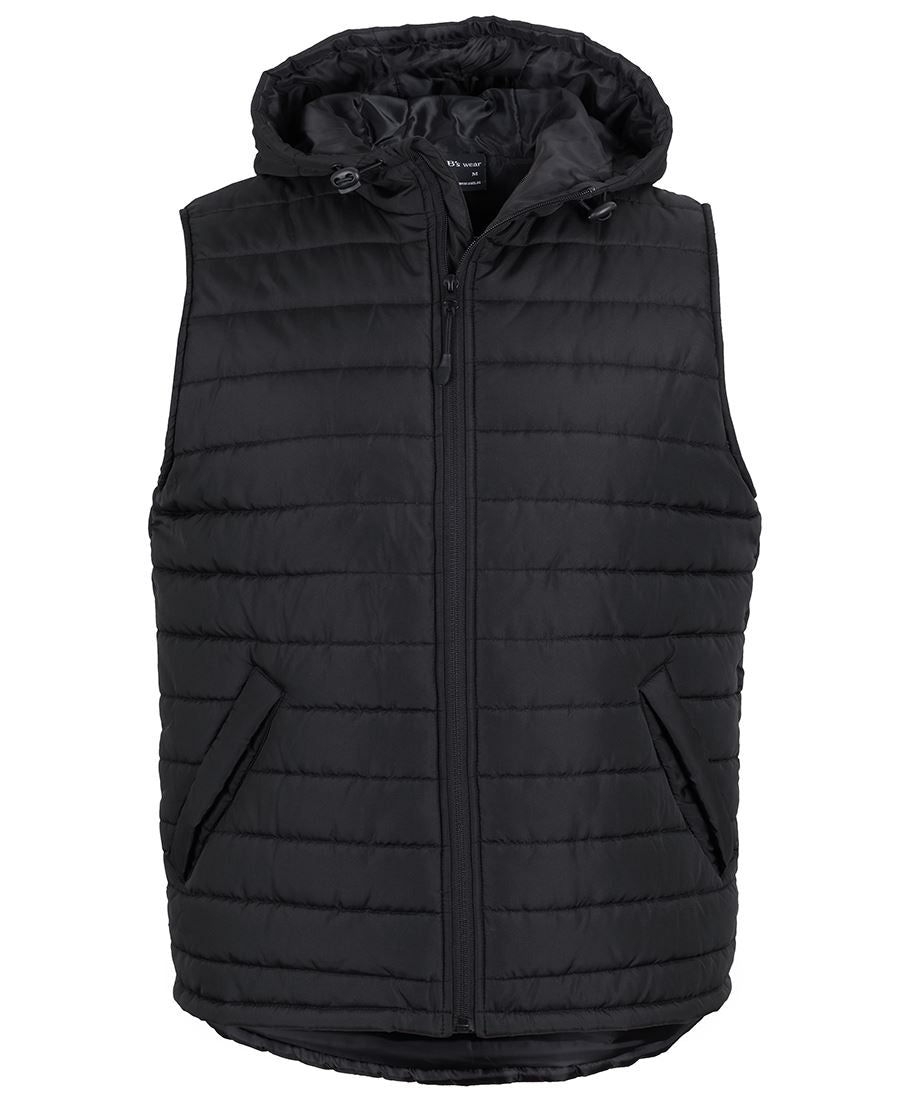 JB's Hooded Puffer Vest - Black