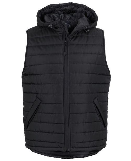 JB's Hooded Puffer Vest - Black