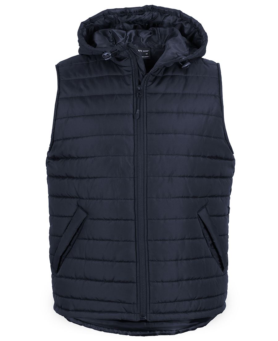 JB's Hooded Puffer Vest - Black