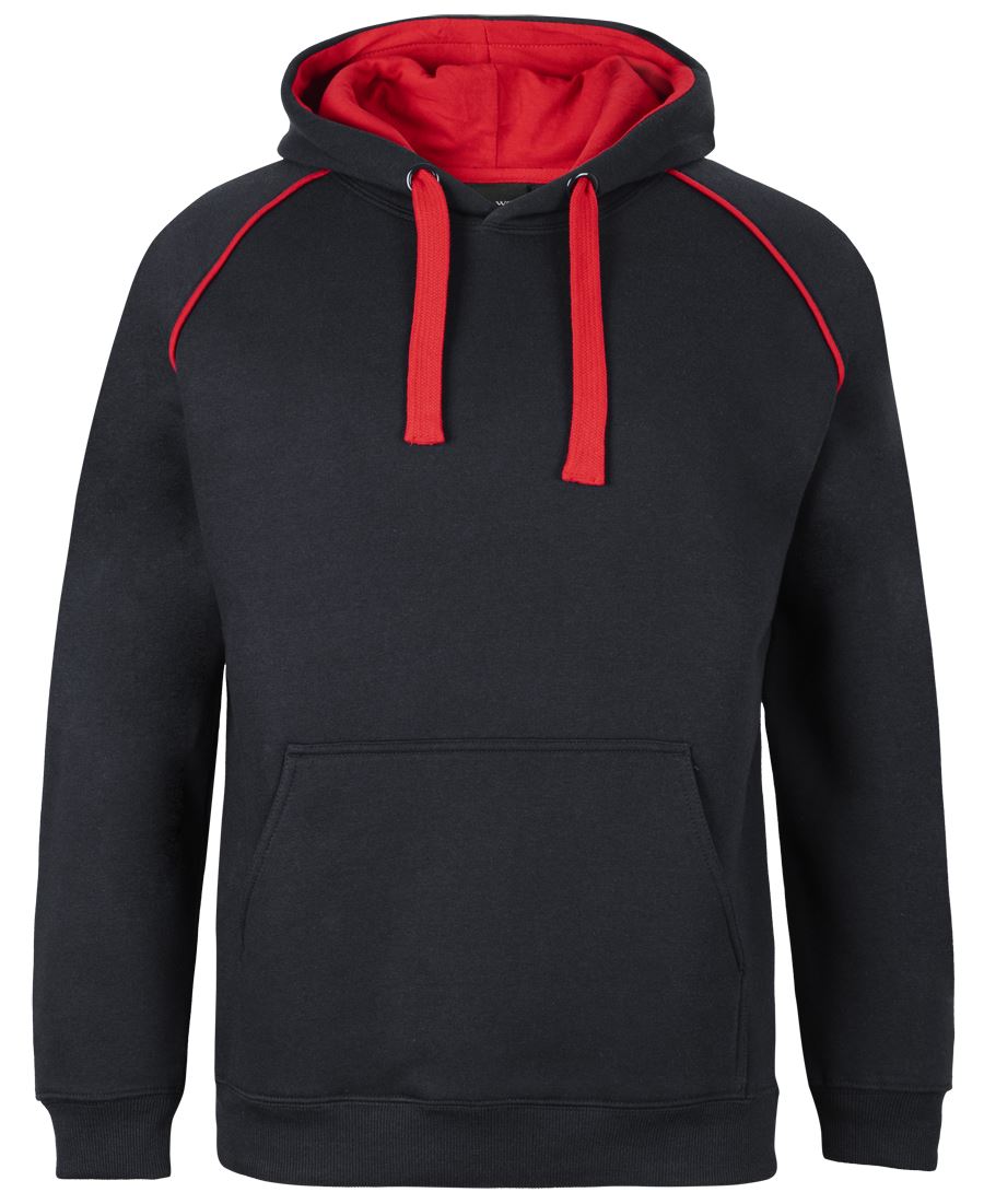 JB's Contrast Fleecy Hoodie - 13% Marle/Aqua