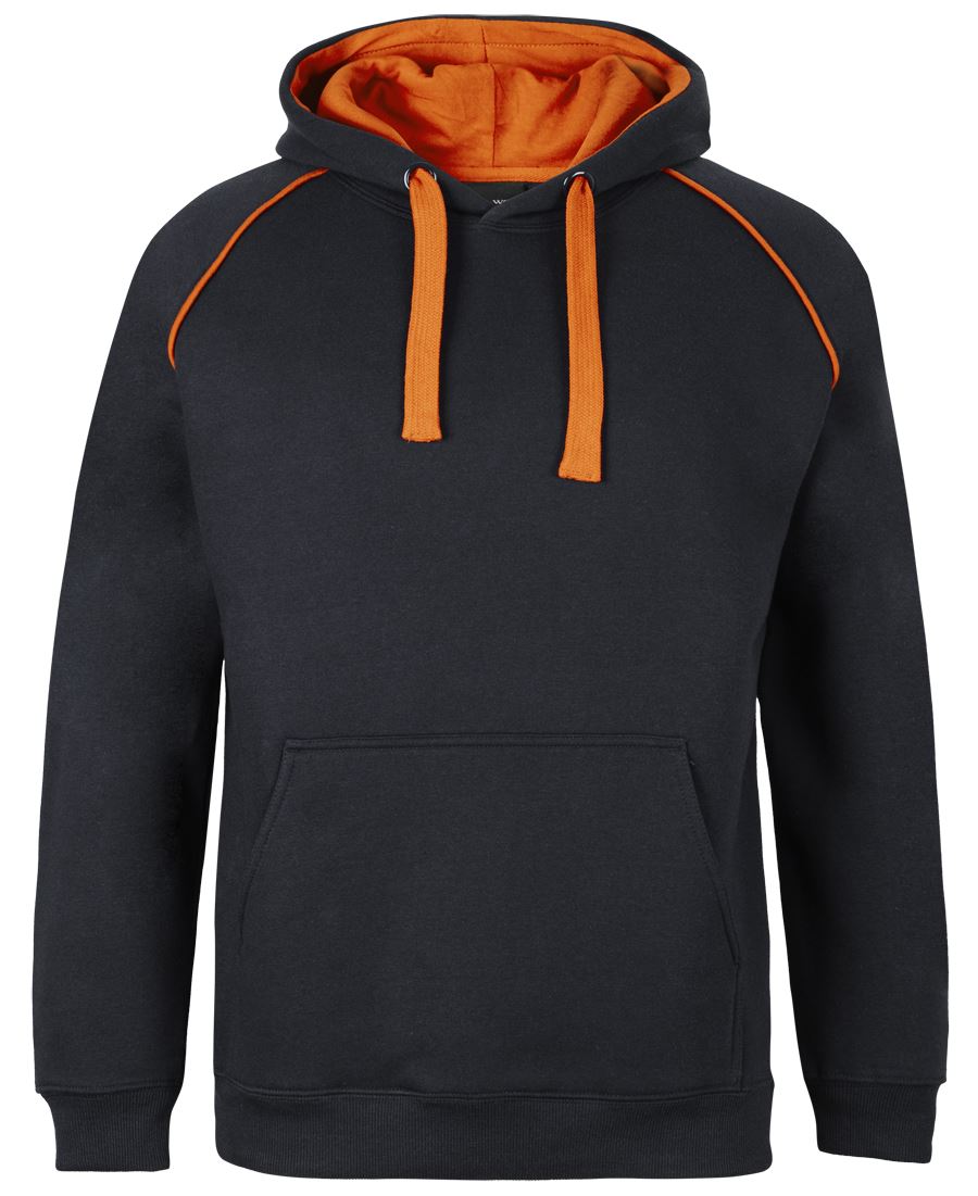 JB's Contrast Fleecy Hoodie - 13% Marle/Aqua