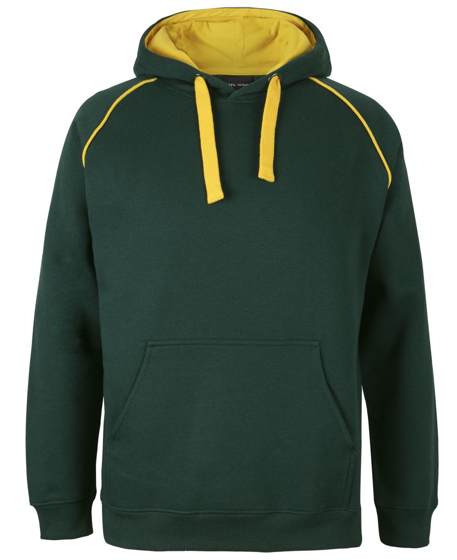 JB's Contrast Fleecy Hoodie - 13% Marle/Aqua