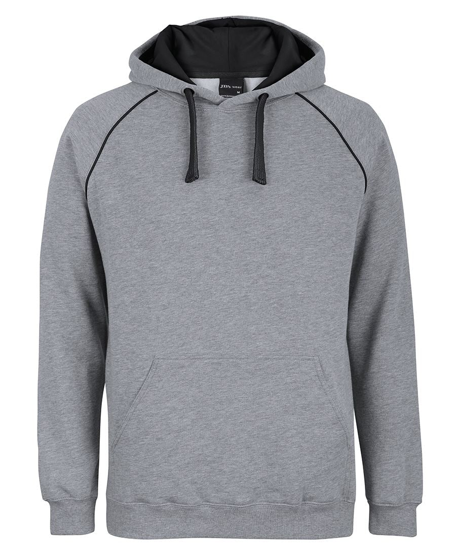 JB's Contrast Fleecy Hoodie - 13% Marle/Aqua