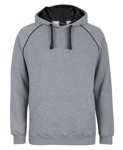 JB's Contrast Fleecy Hoodie - 13% Marle/Aqua