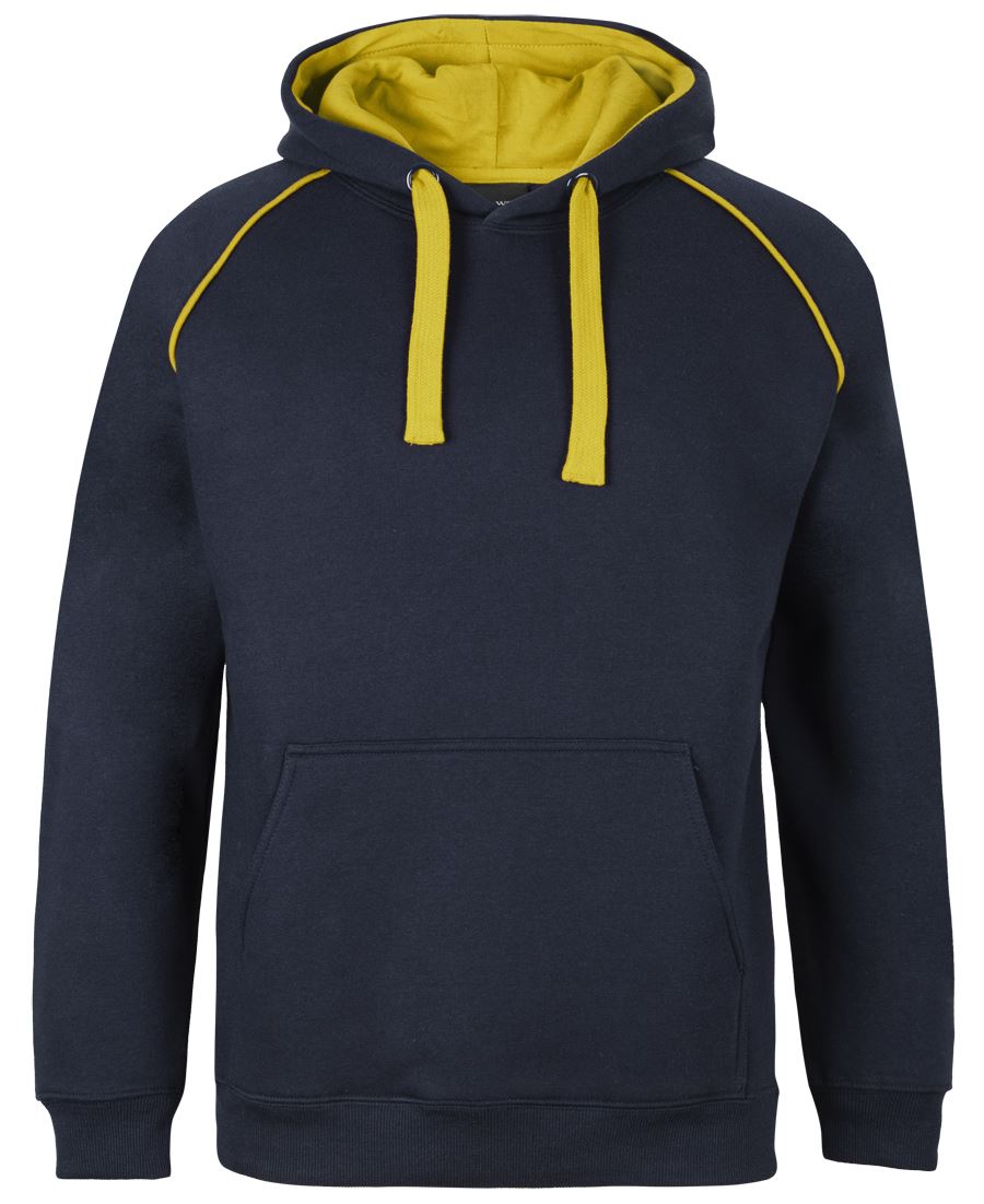 JB's Contrast Fleecy Hoodie - 13% Marle/Black