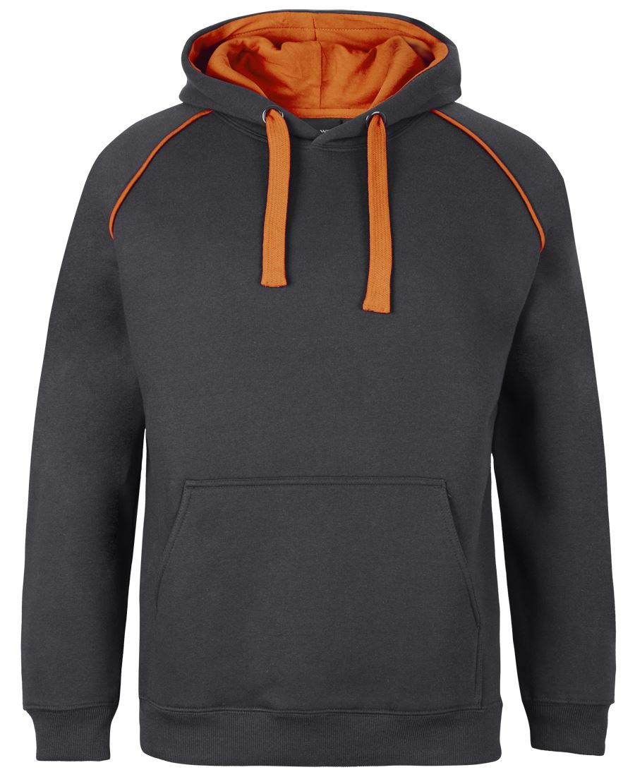 JB's Contrast Fleecy Hoodie - 13% Marle/Black