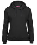 JB's  Ladies Fleecy Hoodie - Black