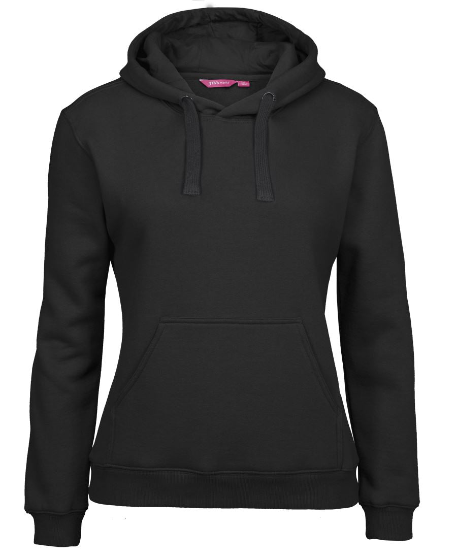 JB's  Ladies Fleecy Hoodie - Black