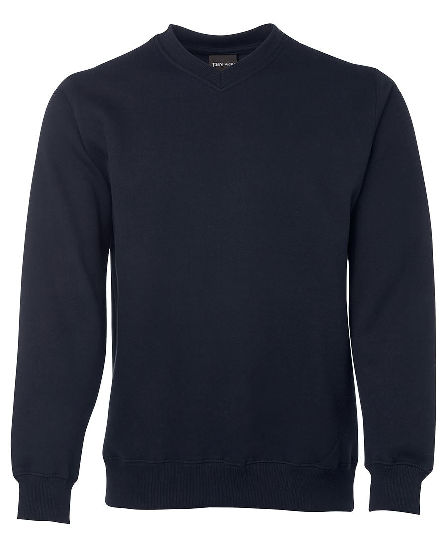 JB's V Neck Fleecy Sweat - Black