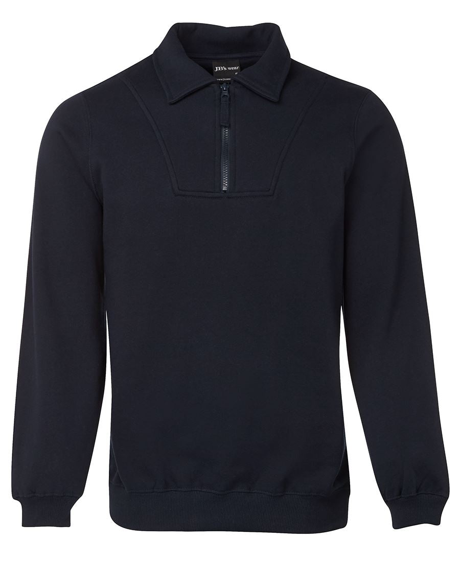 JB's 1/2 Zip Fleecy Sweat - Black