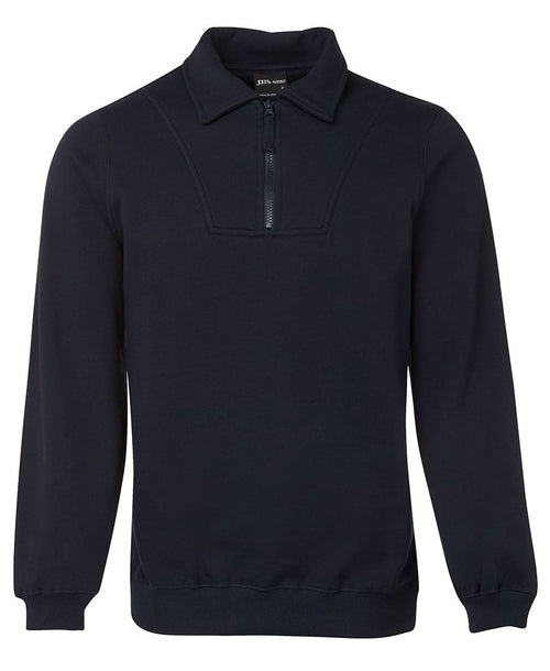 JB's 1/2 Zip Fleecy Sweat - Black