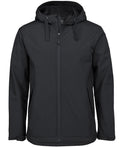 PDM Three Layer Hooded Softshell Jacket - Black