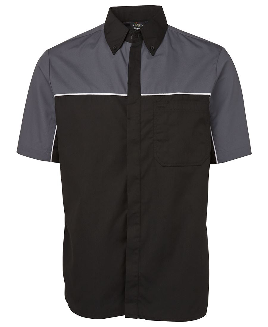 Podium Moto Shirt - Black/Grey/White