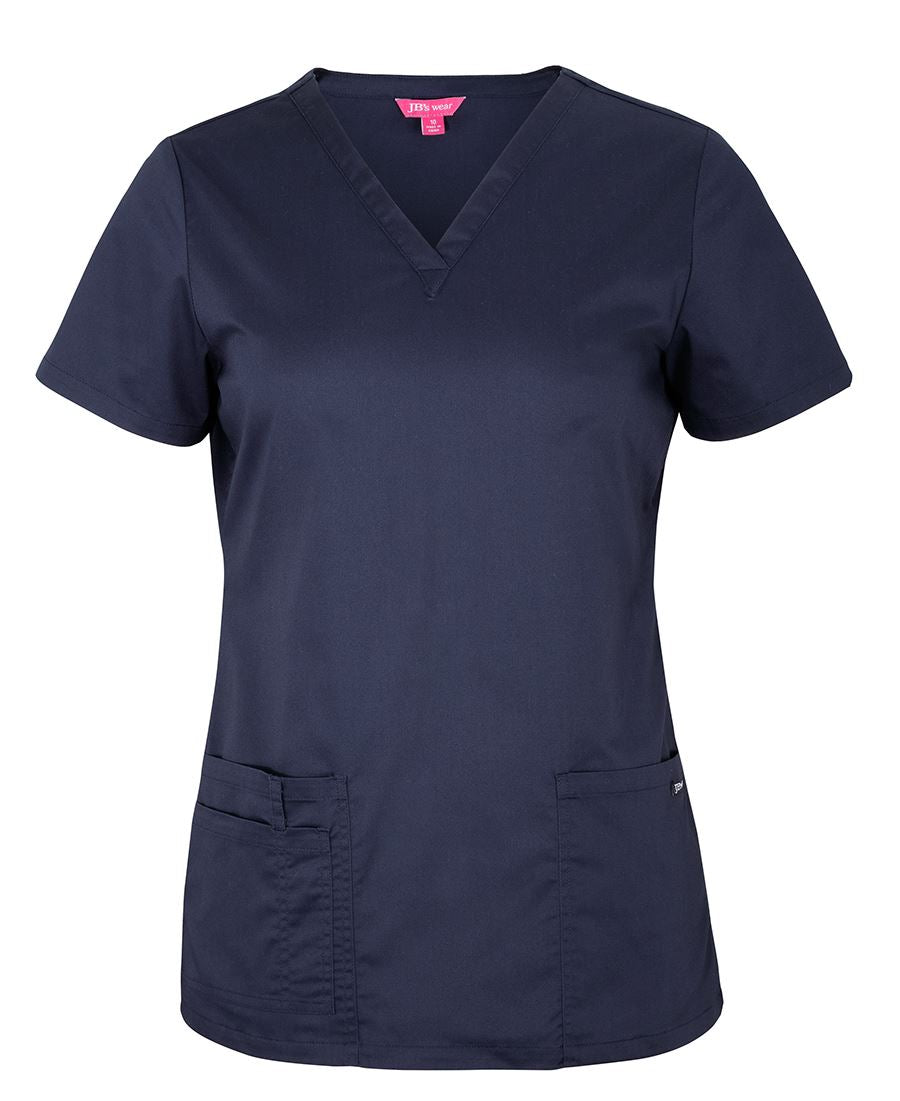JB's Ladies Premium Scrub Top - Black