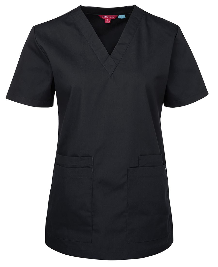 JB's Ladies Scrubs Top - Black