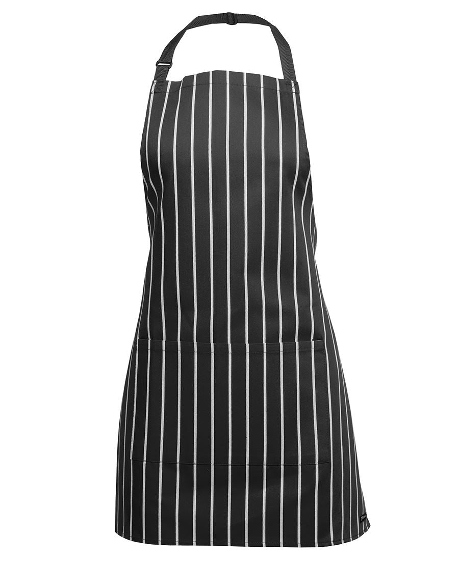 JB's 65X71 Bib Apron - Black/White