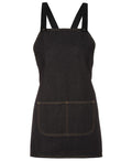 JB's Cross Back 65X71 Bib Denim Apron (Without Strap) - Black