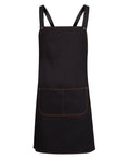 JB's Cross Back Denim Apron (Without Strap) - Black