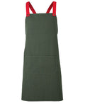 JB's Cross Back Canvas Apron (Without Strap) - Army