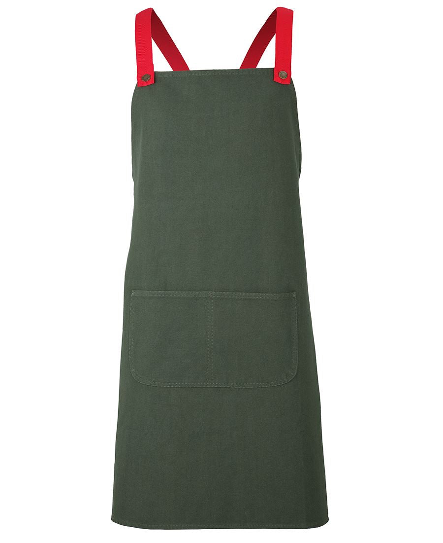 JB's Cross Back Canvas Apron (Without Strap) - Army
