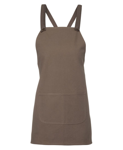 JB's Cross Back 65X71 Bib Canvas Apron (Without Strap) - Latte
