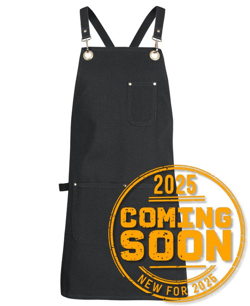 JB's 65X75 Brass Eyelet Canvas Apron PU Strap - Black/Black