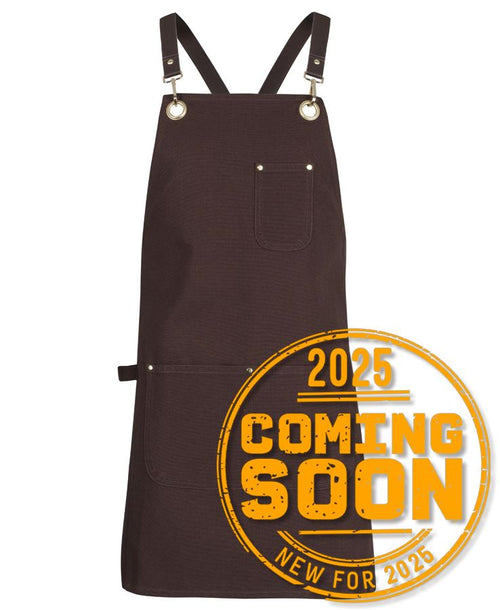 JB's 65X75 Brass Eyelet Canvas Apron PU Strap - Chocolate/Chocolate