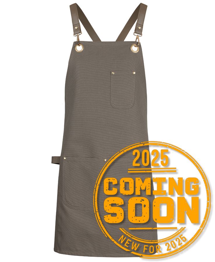 JB's 65X75 Brass Eyelet Canvas Apron PU Strap - Latte/Latte
