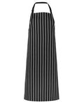 JB's Bib Striped Without Pocket - Black/White