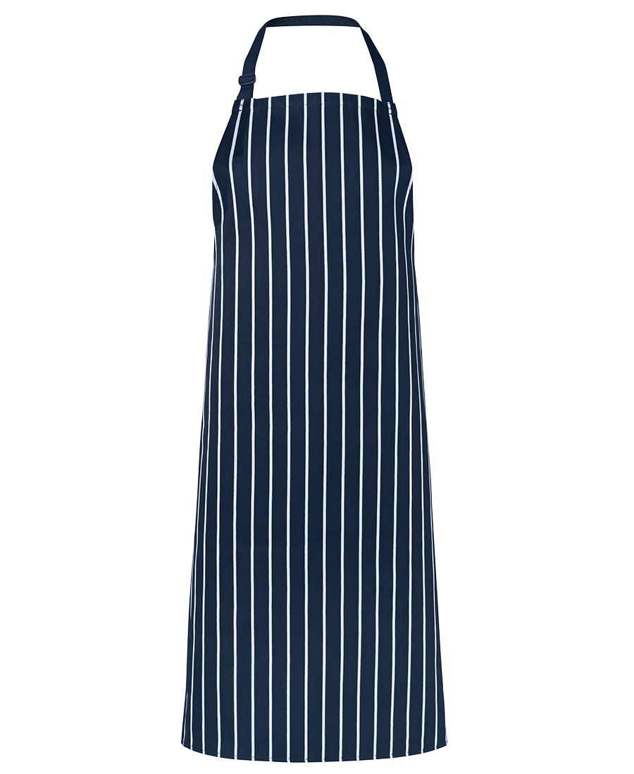 JB's Bib Striped Without Pocket - Navy/White