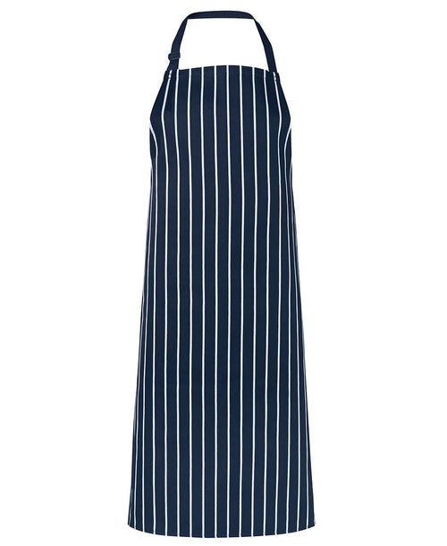 JB's Bib Striped Without Pocket - Navy/White