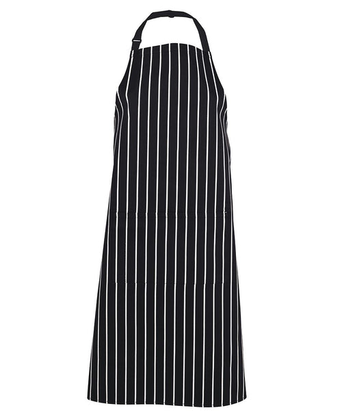 JB's Bib Striped Apron - Black/White
