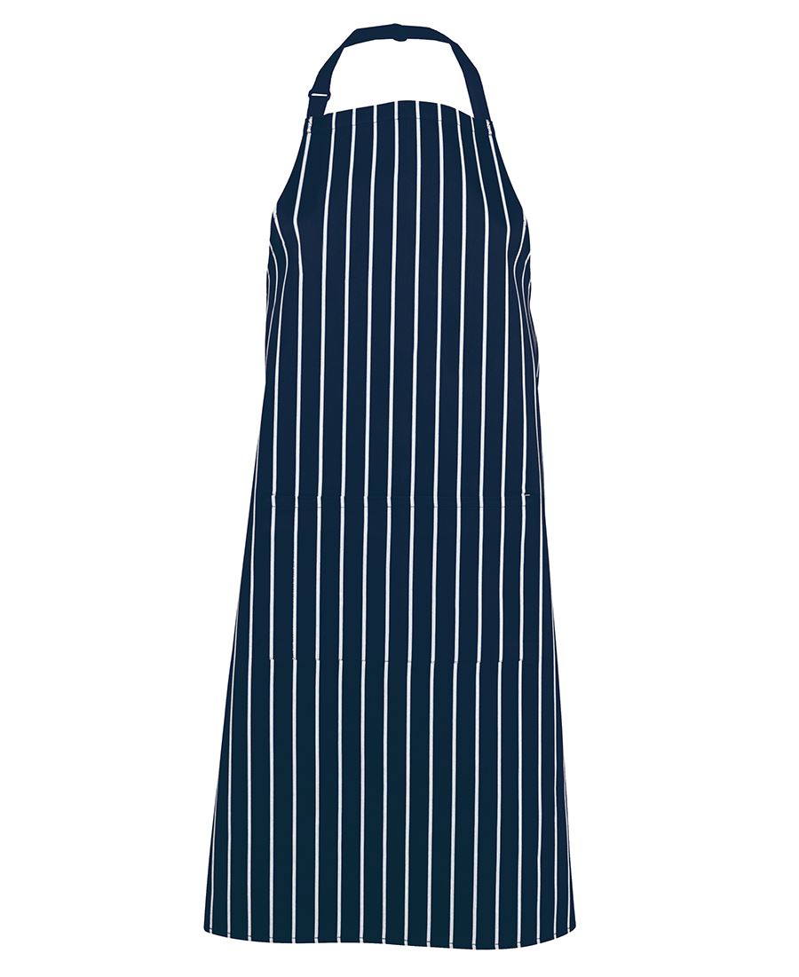 JB's Bib Striped Apron - Navy/White